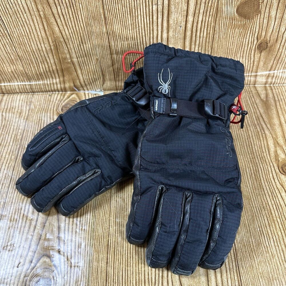 Spyder G Tex‎ Ski Gloves Mens Large Black Waterproof Thinsulate Snowboard 7500
